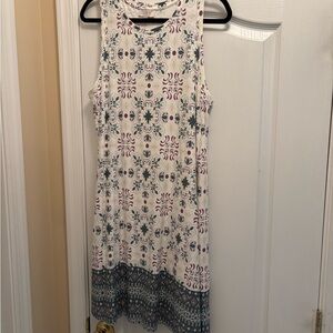 LOFT outlet Sleeveless Midi Sundress